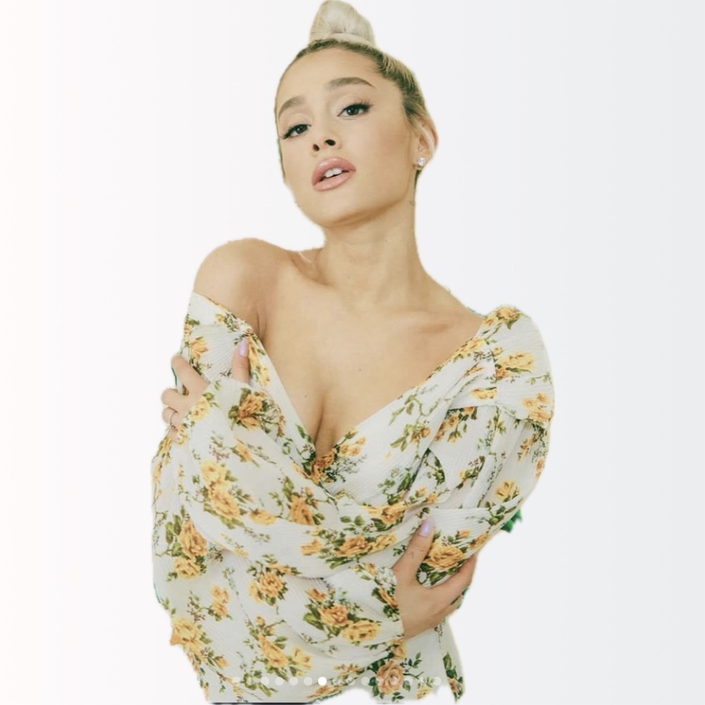 Zimmermann *Ariana Grande* Iconic "Golden Surfer" Plisse Bodice Top 0 XS 0-4